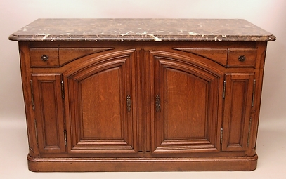 Solid-oak-hunting-buffet-large-parisian-double-evolution-buffet-french-France