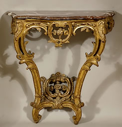 Console-bois-doré-époque-Louis-XV