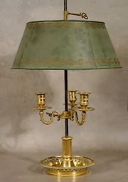 Lampe bouillote en bronze dor&eacute; d'&eacute;poque Louis XVI