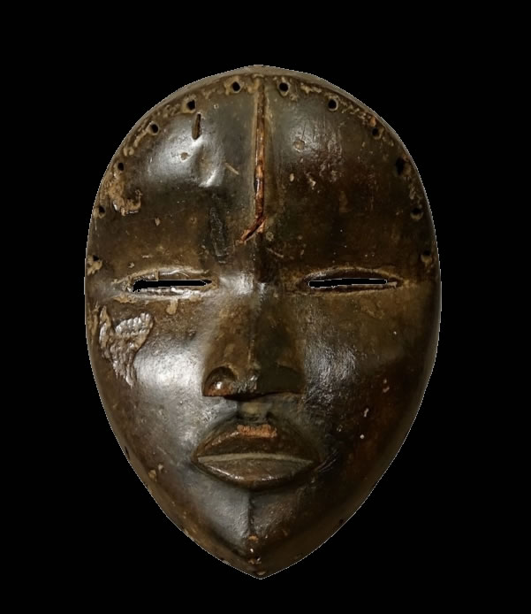 Masque tankagle de danse de cérémonie portrait Dan Côte d''Ivoire