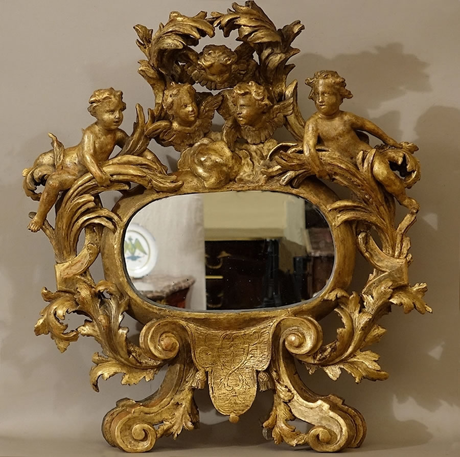 Miroir-vénitien-époque-Louis-XIV-bois-doré