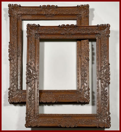 Cadre-époque-Louis-XIV-chêne-sculpté