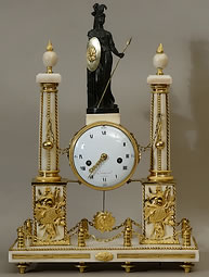Pendule-portique-Louis-XVI-Cronier-horloger-18e