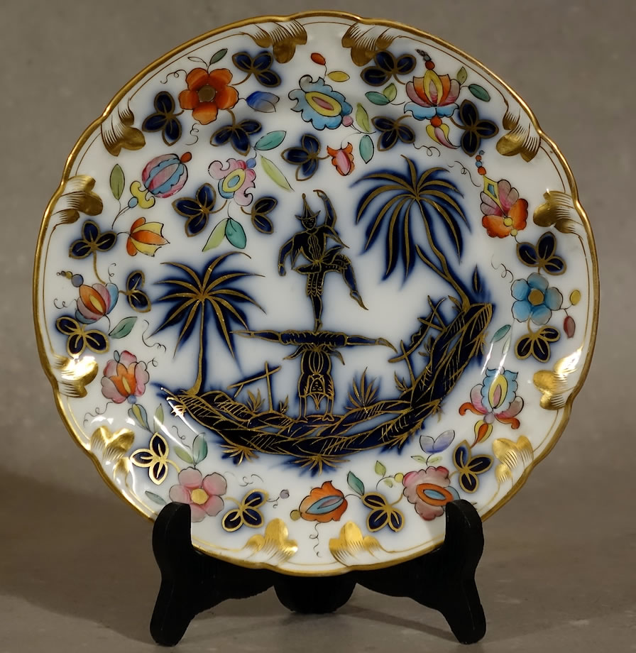 Assiette en porcelaine d'Isigny aux acrobates