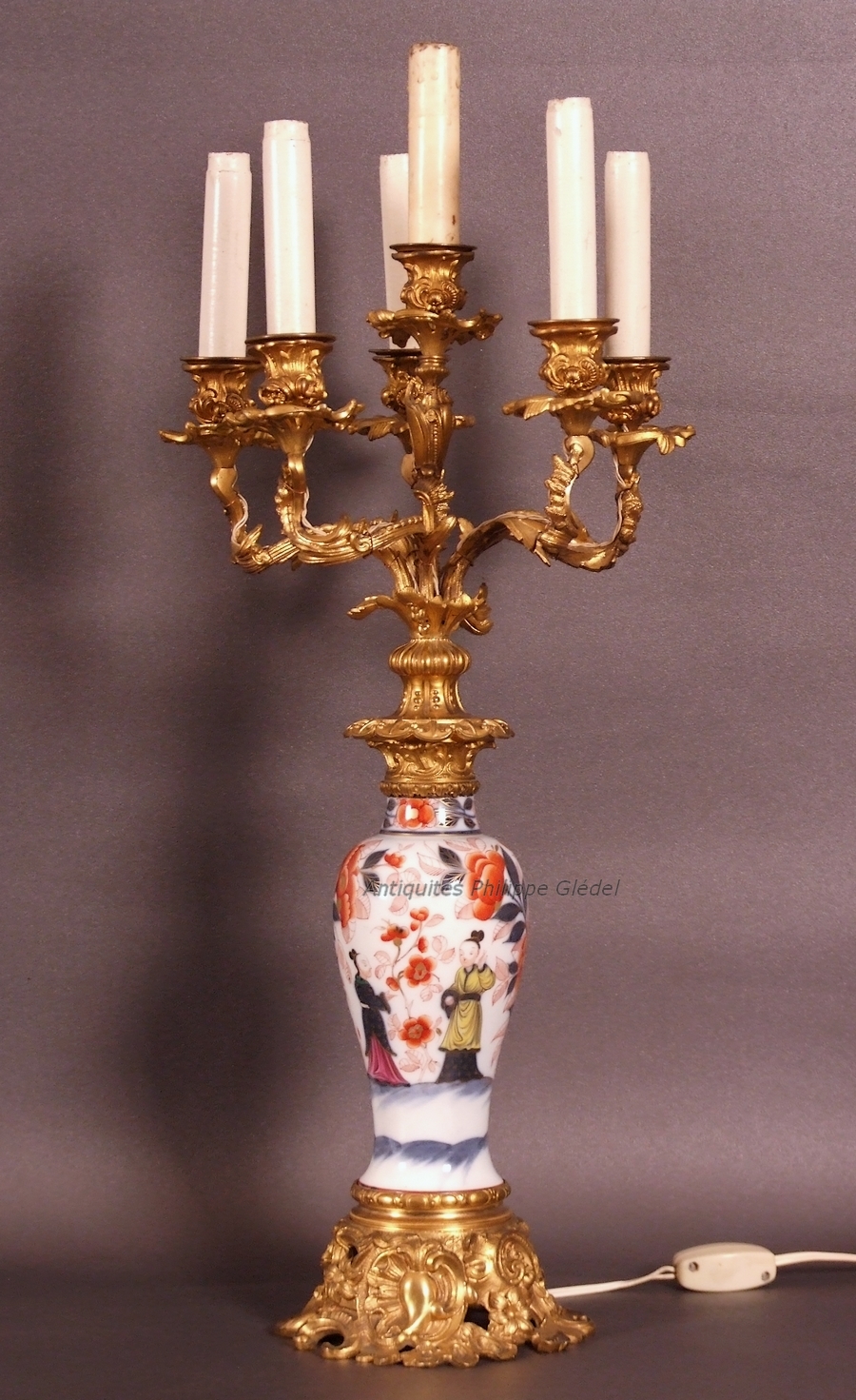 porcelaine-de-bayeux-tricolore-lampe