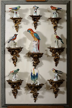 Collection-oiseau-porcelaine-de-Saxe-Meissen-Thuringe