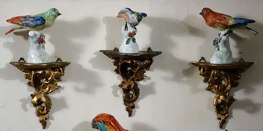 Oiseaux-porcelaine-Saxe