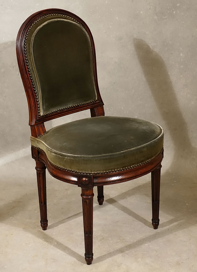Chaise acajou massif Louis XVI Georges Jacob