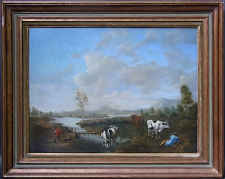 Tableau-paysage-italien-ecole-hollandaise-flamande