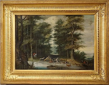 Tableau-chasse-à-corre-Pieter-Snayers-Ecole-flamande-XVIIe