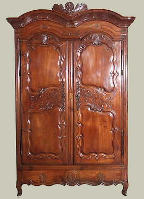 Armoire rennaise sign&eacute;e Fran&ccedil;ois Allory dat&eacute;e 1808