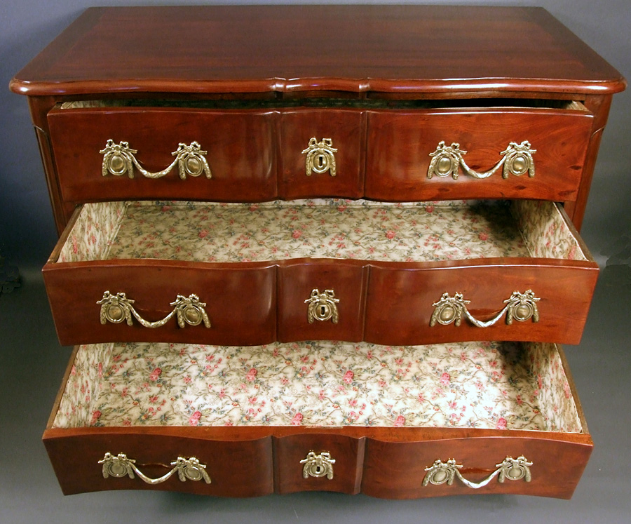 Ancien-habillage-en-toile-de-Nantes--Indienne-de-coton-imprim&eacute;