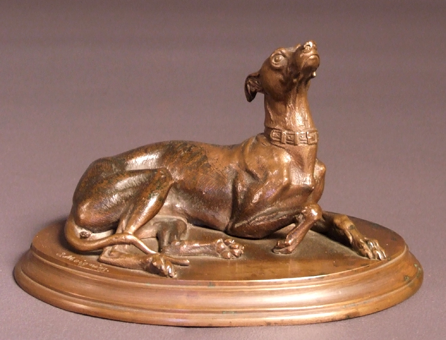Sculpture bronze lvrier