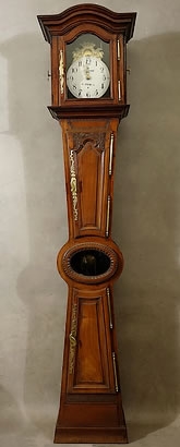 Horloge demoiselle normande  de Villedieu Normandie 18e