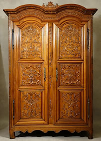 Cherrywood-carved-rennaise-armoire-signed-Tullou-dated-1777