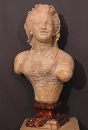Buste-terre-cuite-jeune-femme-Provence-jeune-fille-provencale