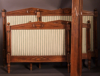 Pair of beds (to paint) in the Directoire style