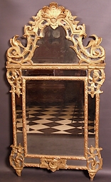 Grande-glace-miroir-Regence-bois-dore