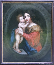 Vierge-à-l-enfant-Ecole-Française-Époque-XVIIIè