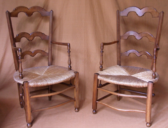 Pair-of-beech-rush-armchairs-coin-de-feu-c.-1800's