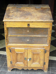 Primitive-Cherrywood-notary's-little-cupboard