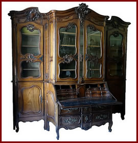 Commode-scribanne-bibliothèque rochelaise représentant le mobilier d'exception